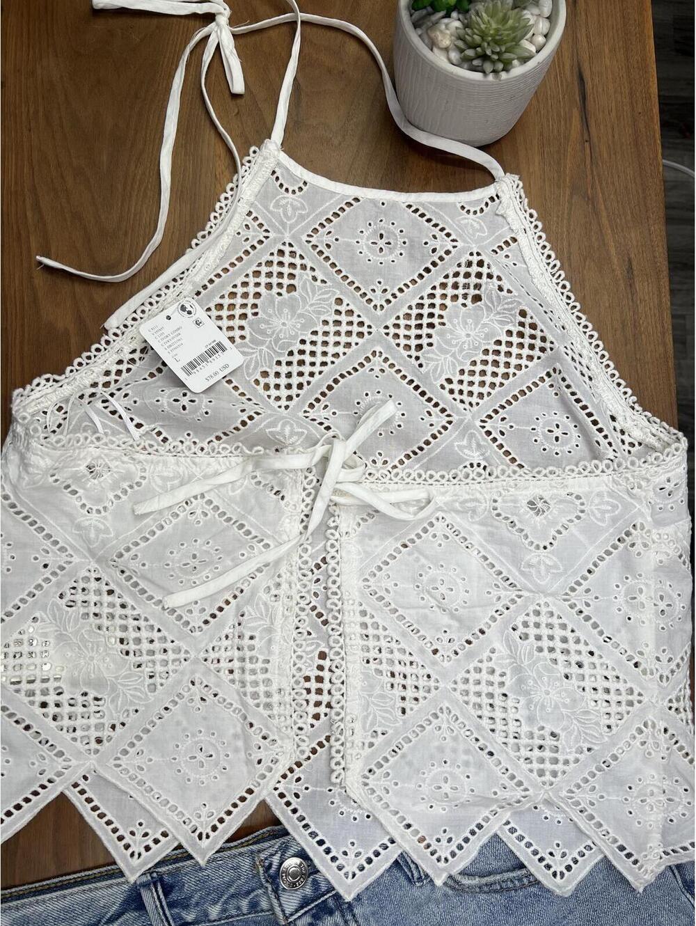 Free People Hankie Halter Top. NWT - Picture 5 of 7